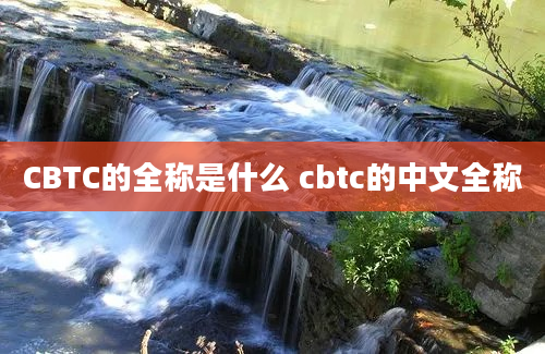 CBTC的全称是什么 cbtc的中文全称